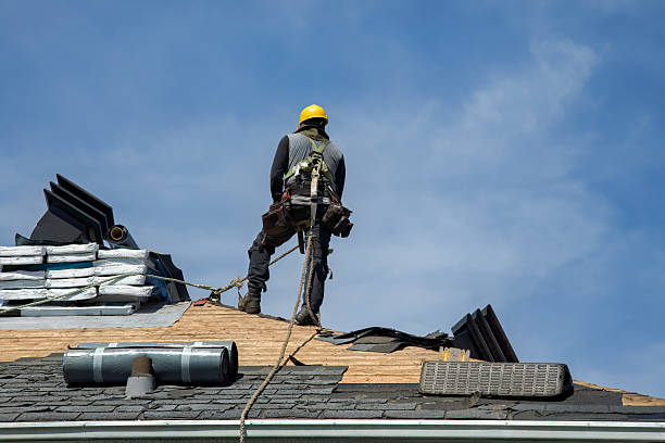 Professional Roofing technician working in Six Mile Run, PA